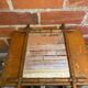 Antique mercury mirror with wooden frame and bamboo style vintage