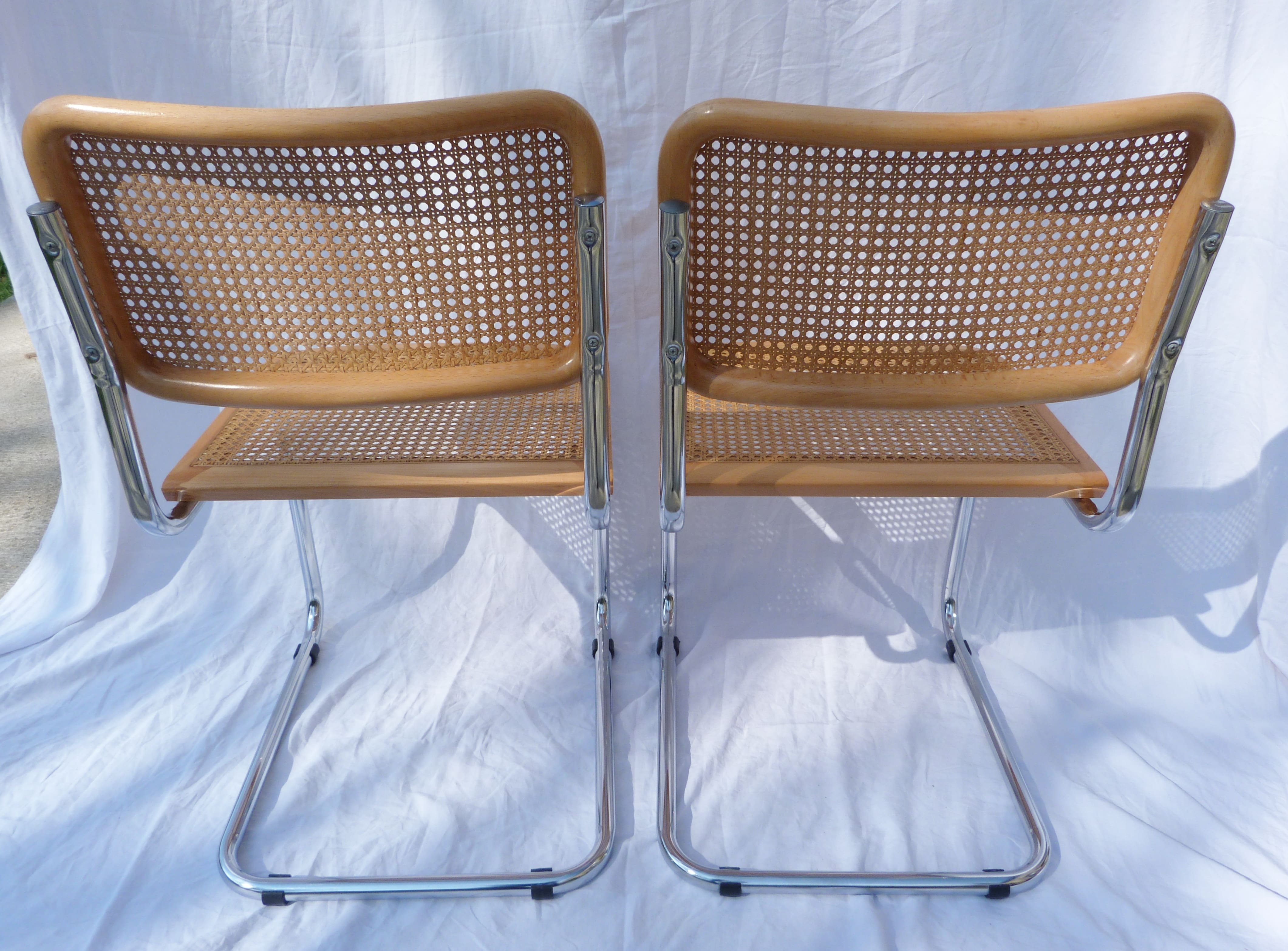 Pair of chairs by Marcel Breuer B32