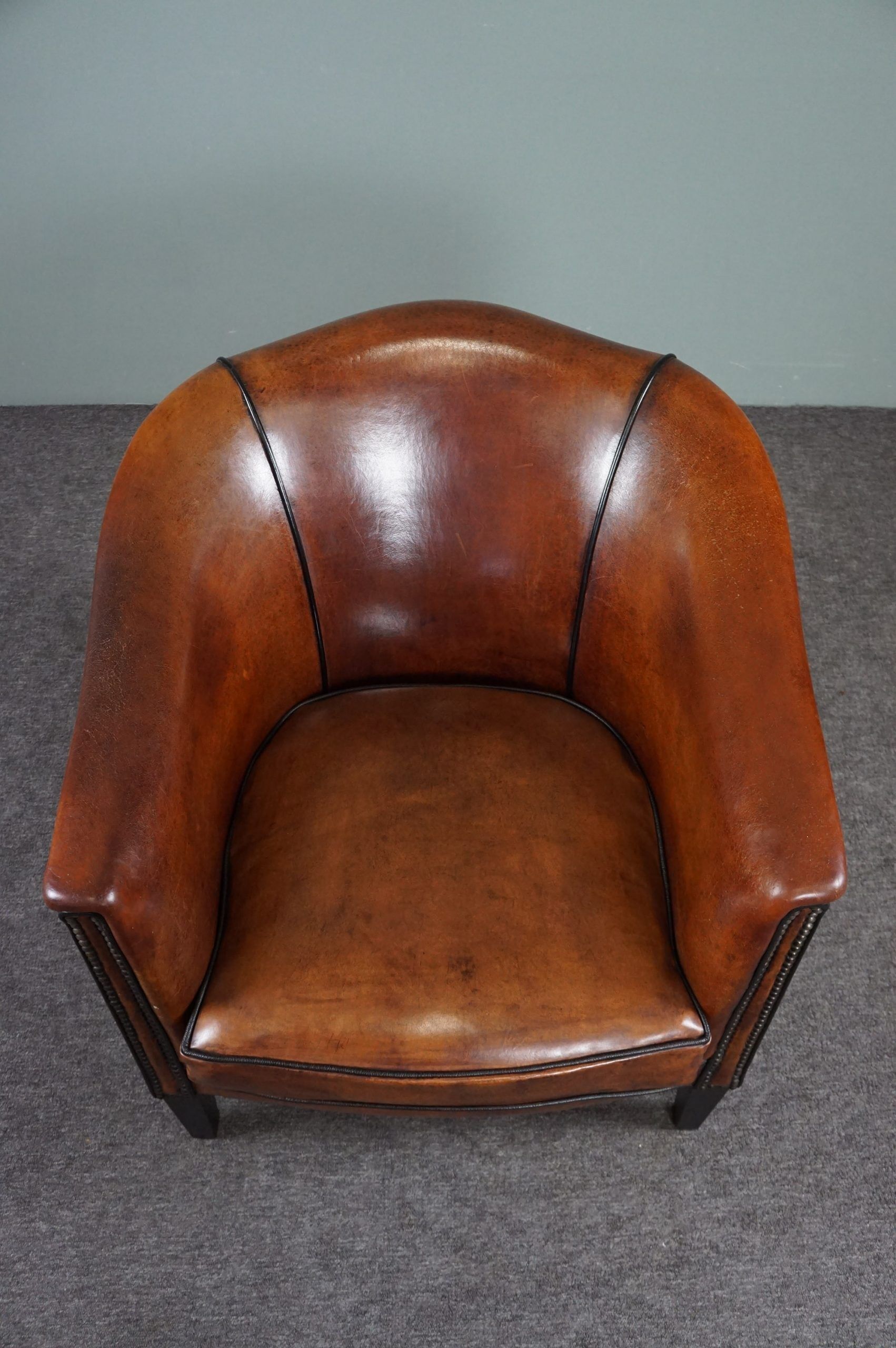 Club armchair in sheepskin