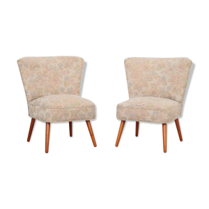 ensemble de deux fauteuils en hêtre, design danois, années 1970, production: Danemark
