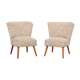 Ensemble de deux fauteuils en hêtre, design danois, années 1970, production: Danemark