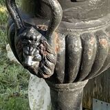Pair of Medici cast-iron vases from the 1950s