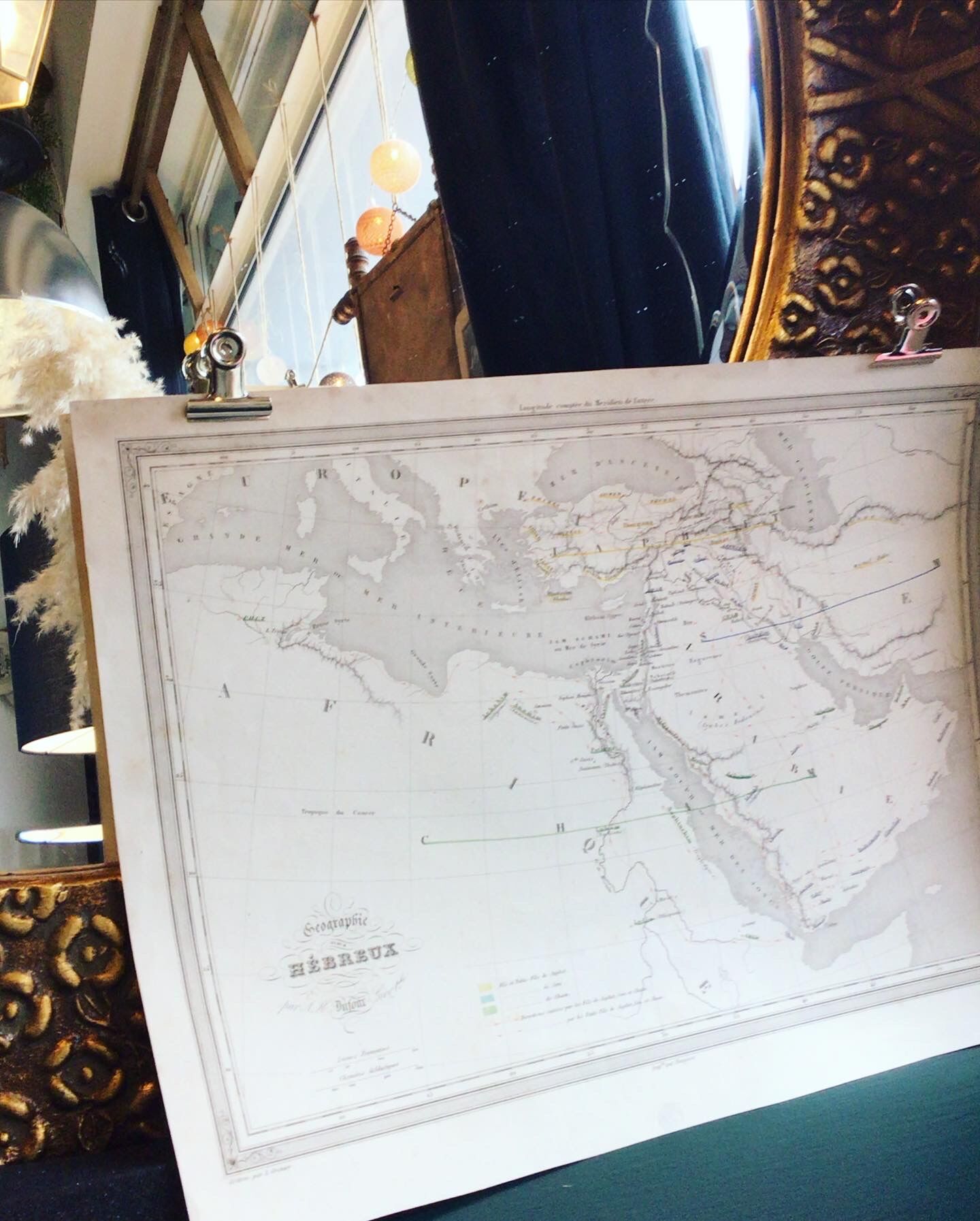 Geographical map of the Hebrews 1840