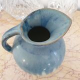 Glazed ceramic pitcher