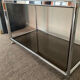 Vintage coffee table 70s chrome and smoked glass