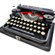 1926 new tape revised black tape underwood typewriter 3 bank