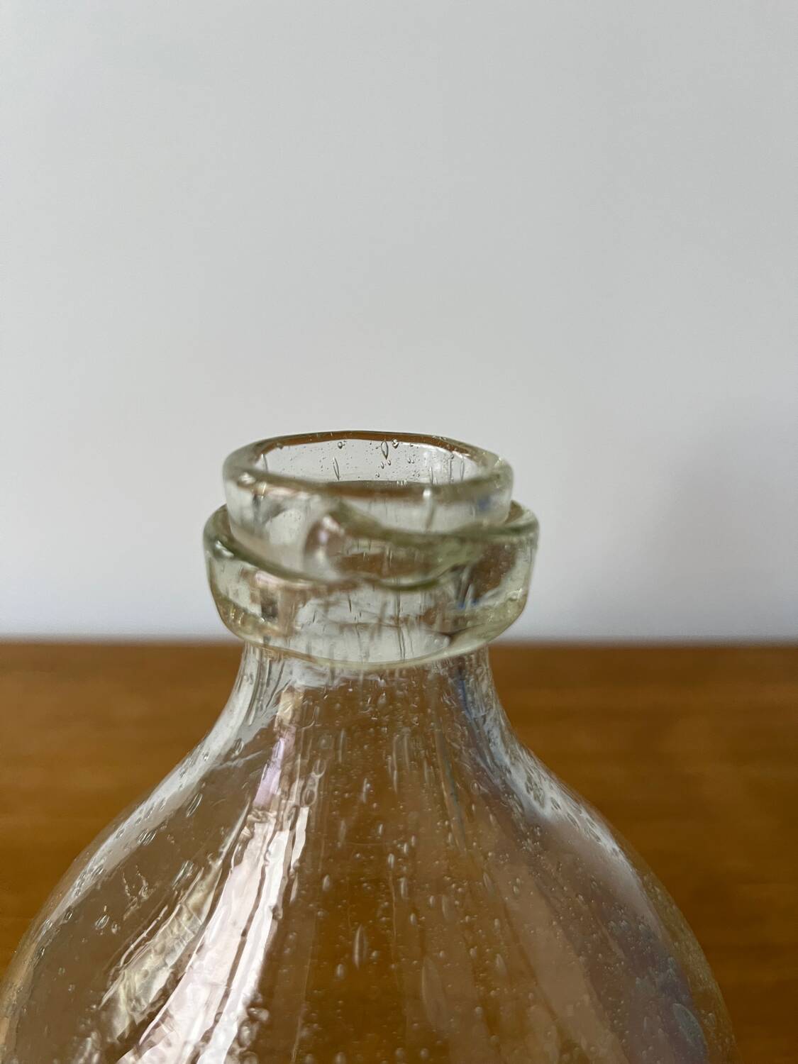 Biot bubble glass pitcher bottle