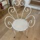 Ensemble table de jardin et 4 chaises en fer forgé