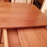 Dining table from the 65/66 period in solid teak.