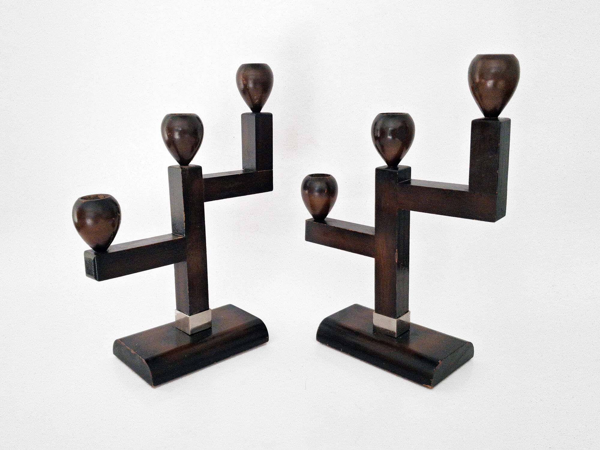 Art Deco candlestick set