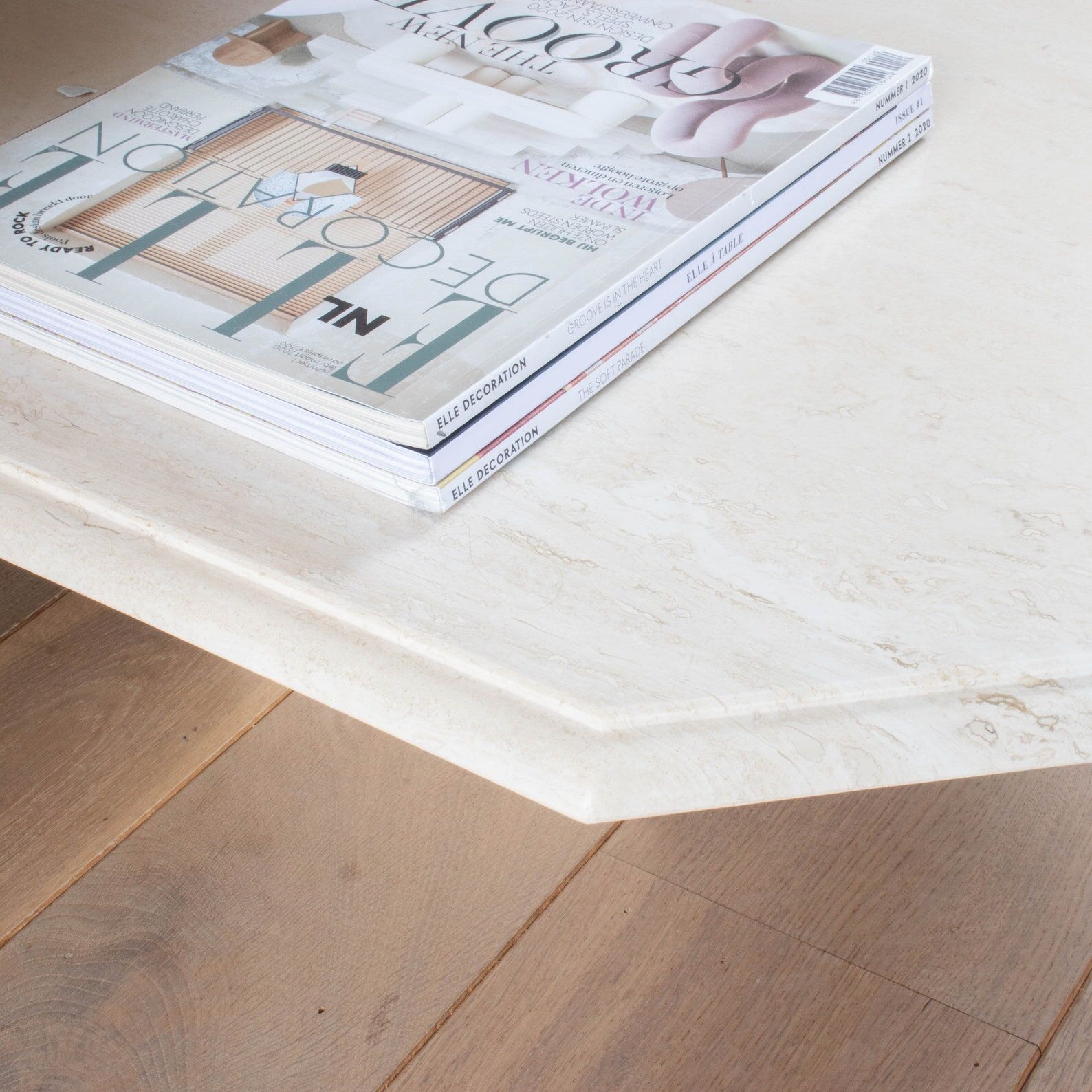 Tables basses en travertin