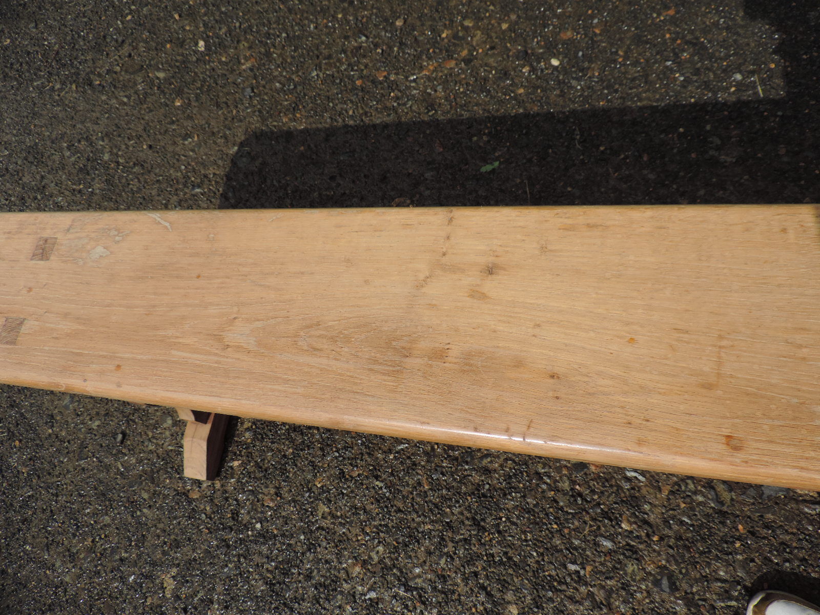 Old oak farmhouse bench