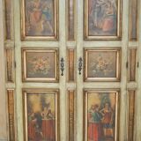 Vintage Italian oak wardrobe