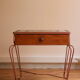 Small side table in wrought iron and mosaic, 1950s-60s.