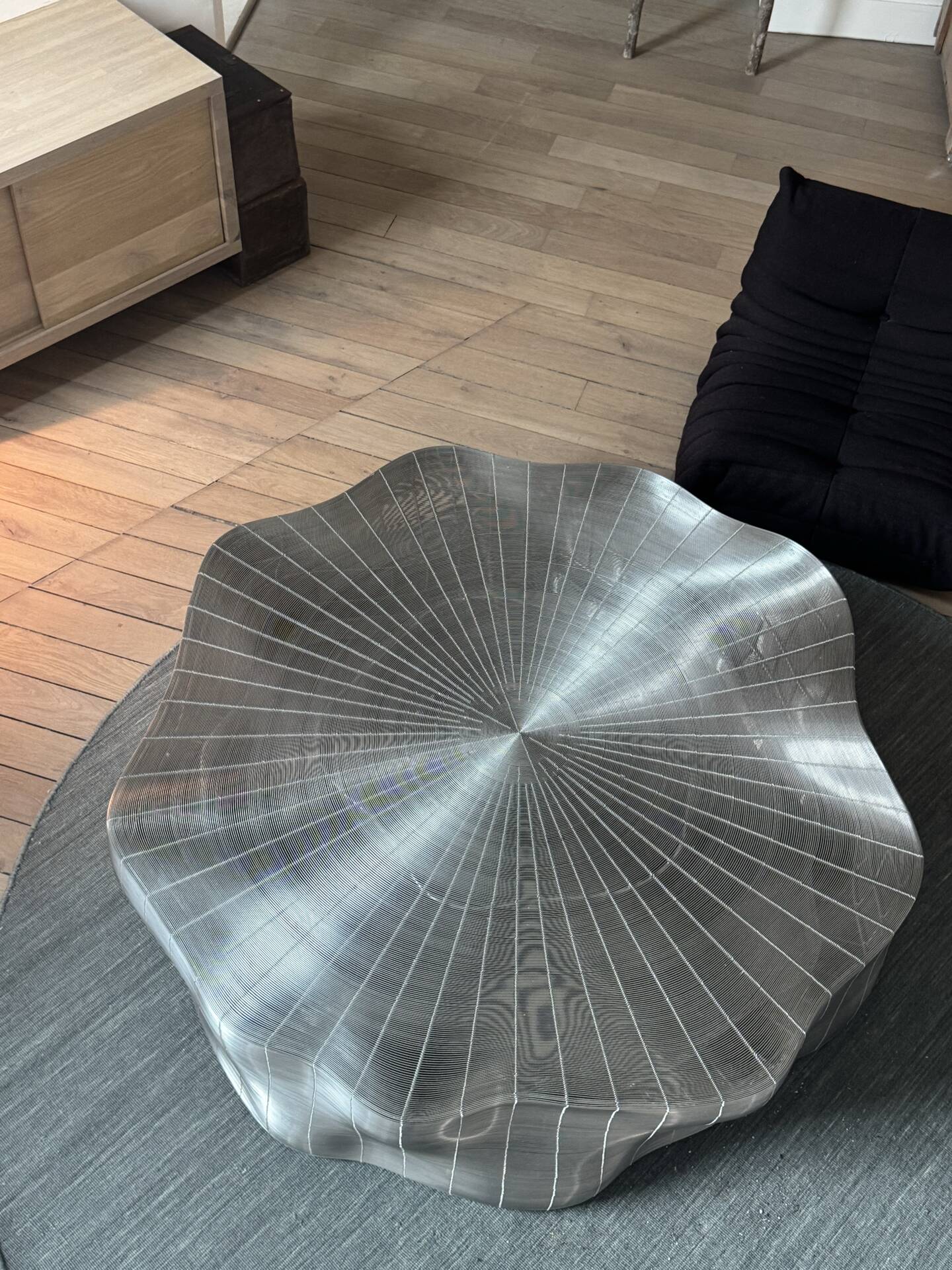 Grande table basse Iron Tree – Roche Bobois – Ø 120 cm (format plus éd