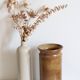 Vintage stoneware vase signed