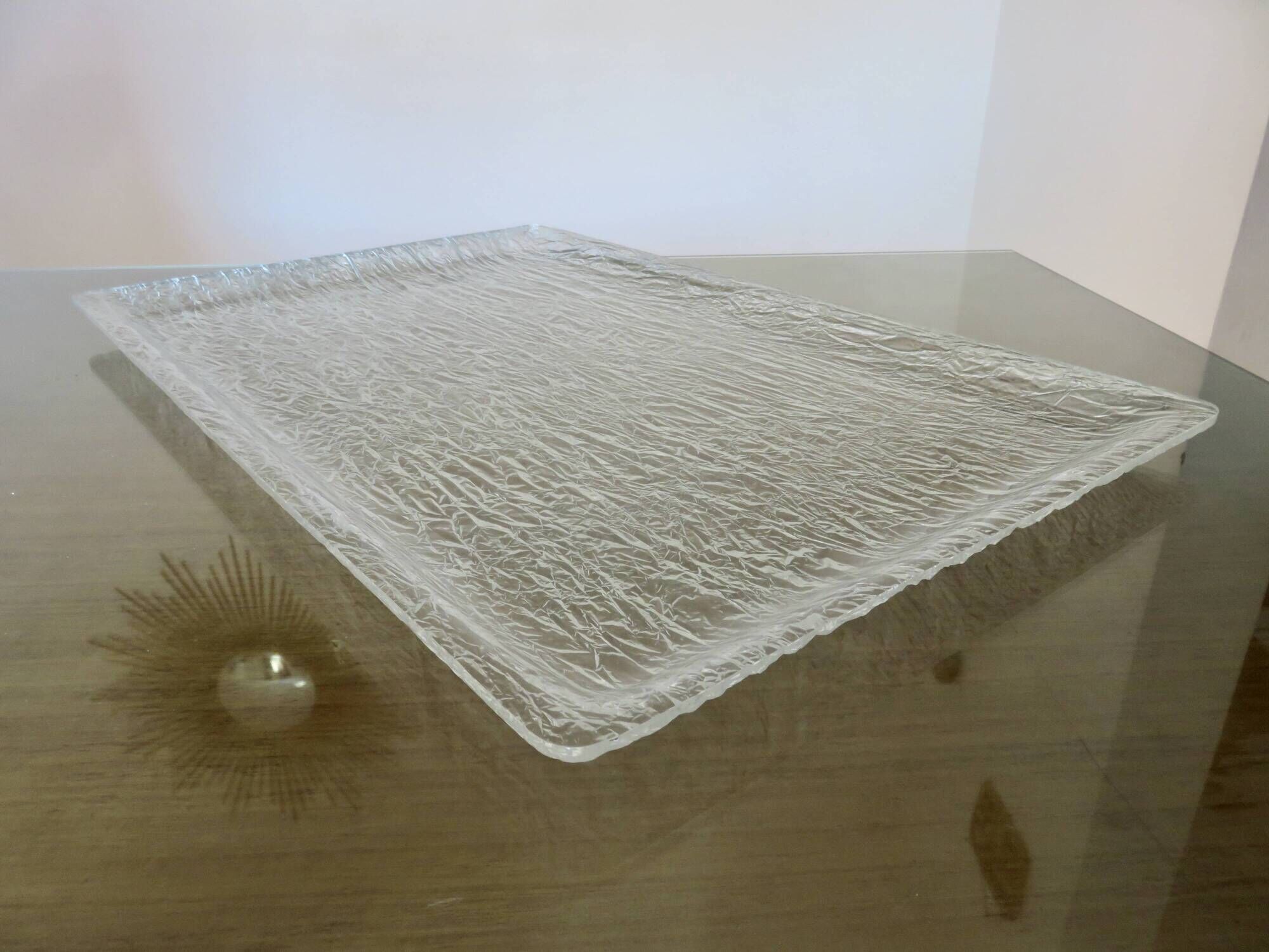 Very large "Roche Bobois" tray in plexiglass, altuglas, lucite, 1970s.