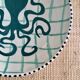 Hand-painted glazed ceramic salad bowl