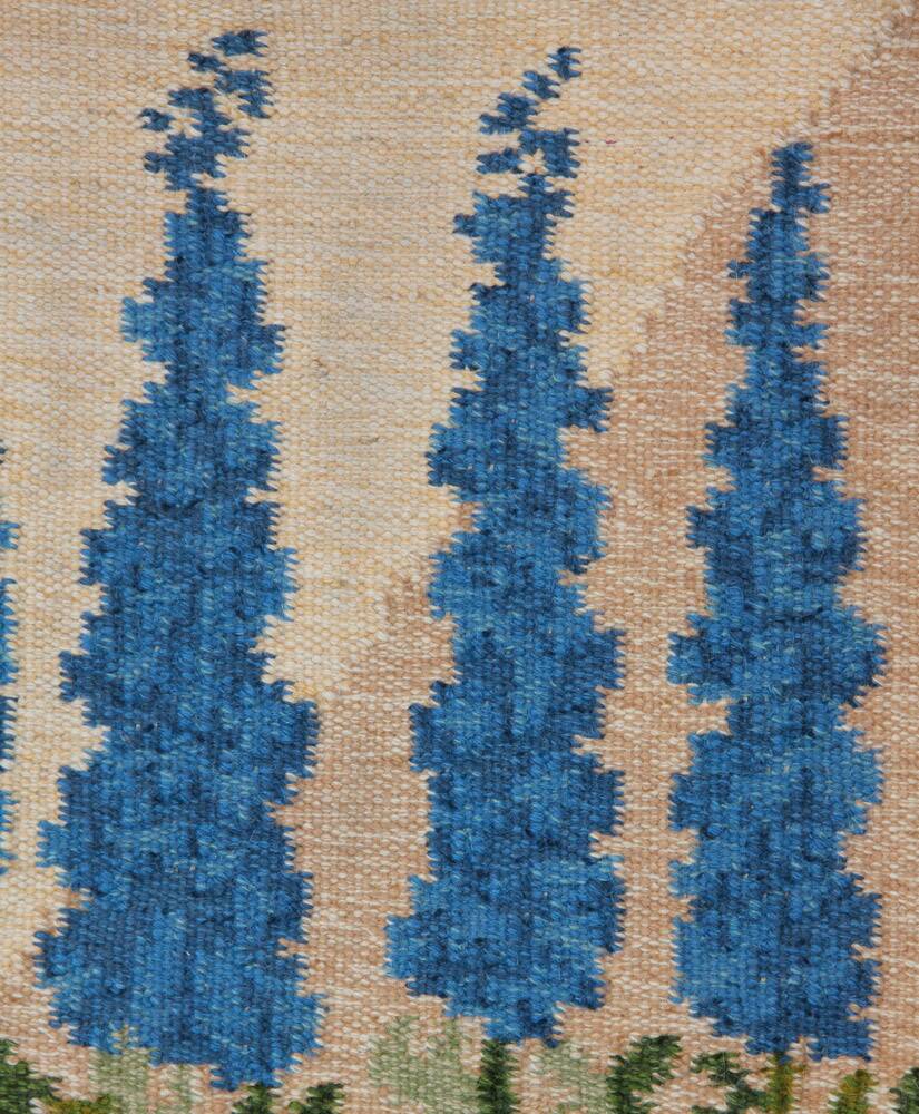 Rollakan rug by Swedish Alice Walleback, 1960