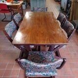 Scandinavian design table with 6 chairs from Börge M Sondergaard