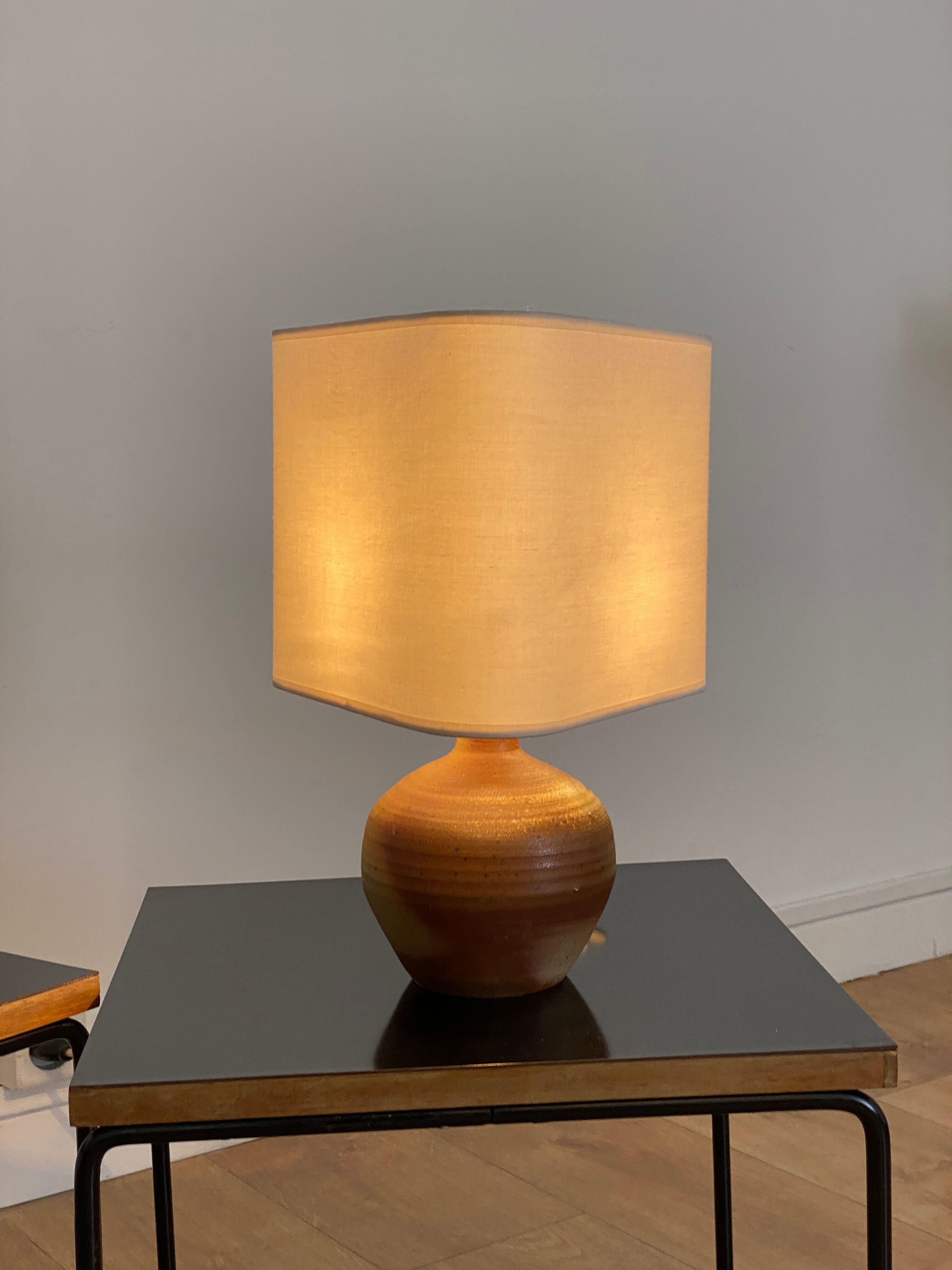 Vintage stoneware lamp