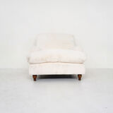 Vintage lounge chair in faux- fur, 1950's