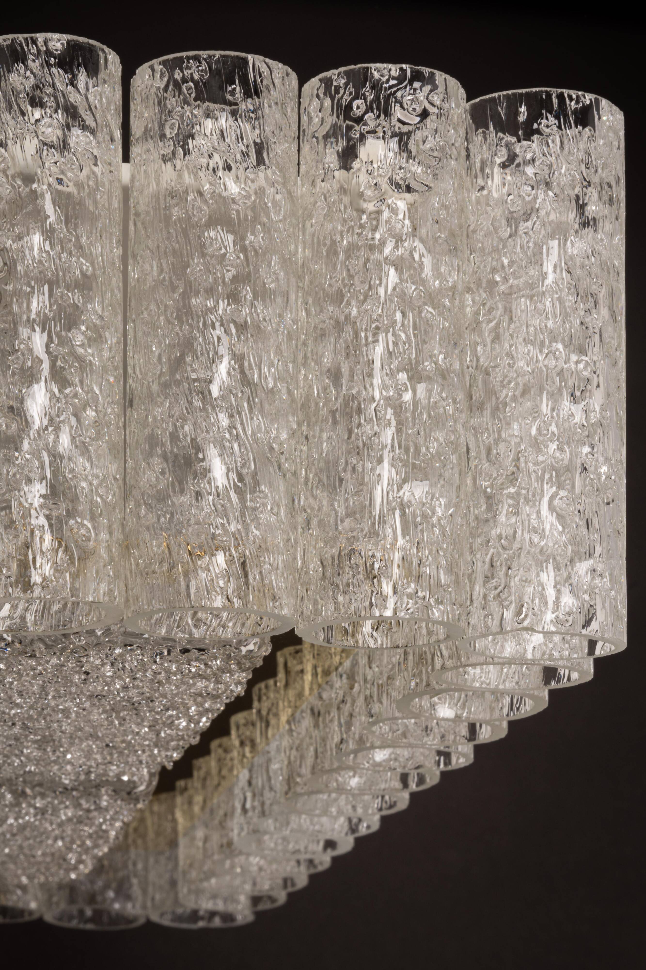 Murano glass ceiling light by Doria, Germany, 1960s.