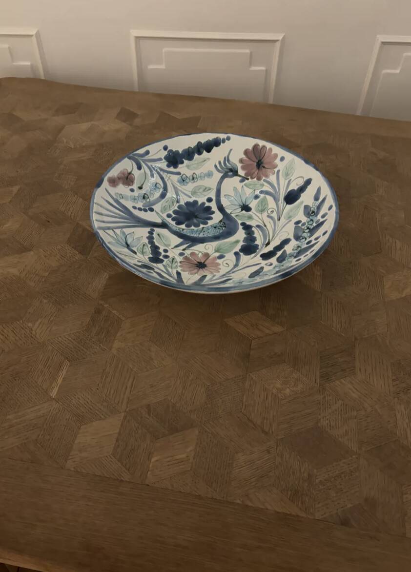 Ceramic plate signed Maja