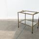 Bamboo imitation brass serving tray in Hollywood Regency style from the mid-century, 1960s.