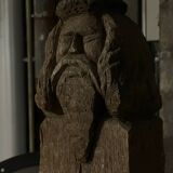 Sculpture en bois d’Elie Traskine représentant Raspoutine