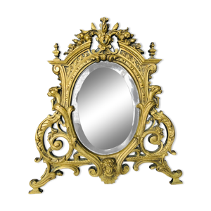 miroir ancien en bronze