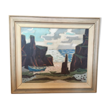 Oil on canvas - Seascape