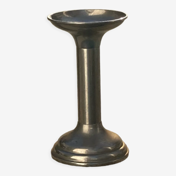 Old silver metal candle holder