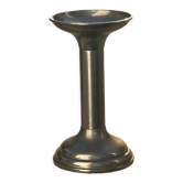 Old silver metal candle holder