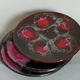 Three ceramic dessert plates from Vallauris 50s