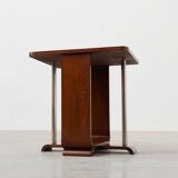Art Deco square side table in oak veneer, France ca. 1925