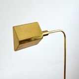 Lamppost / adjustable guided 1970s vintage gilded brass