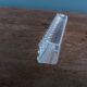 12 crystal knife rests in their box, Hungary, diamond point