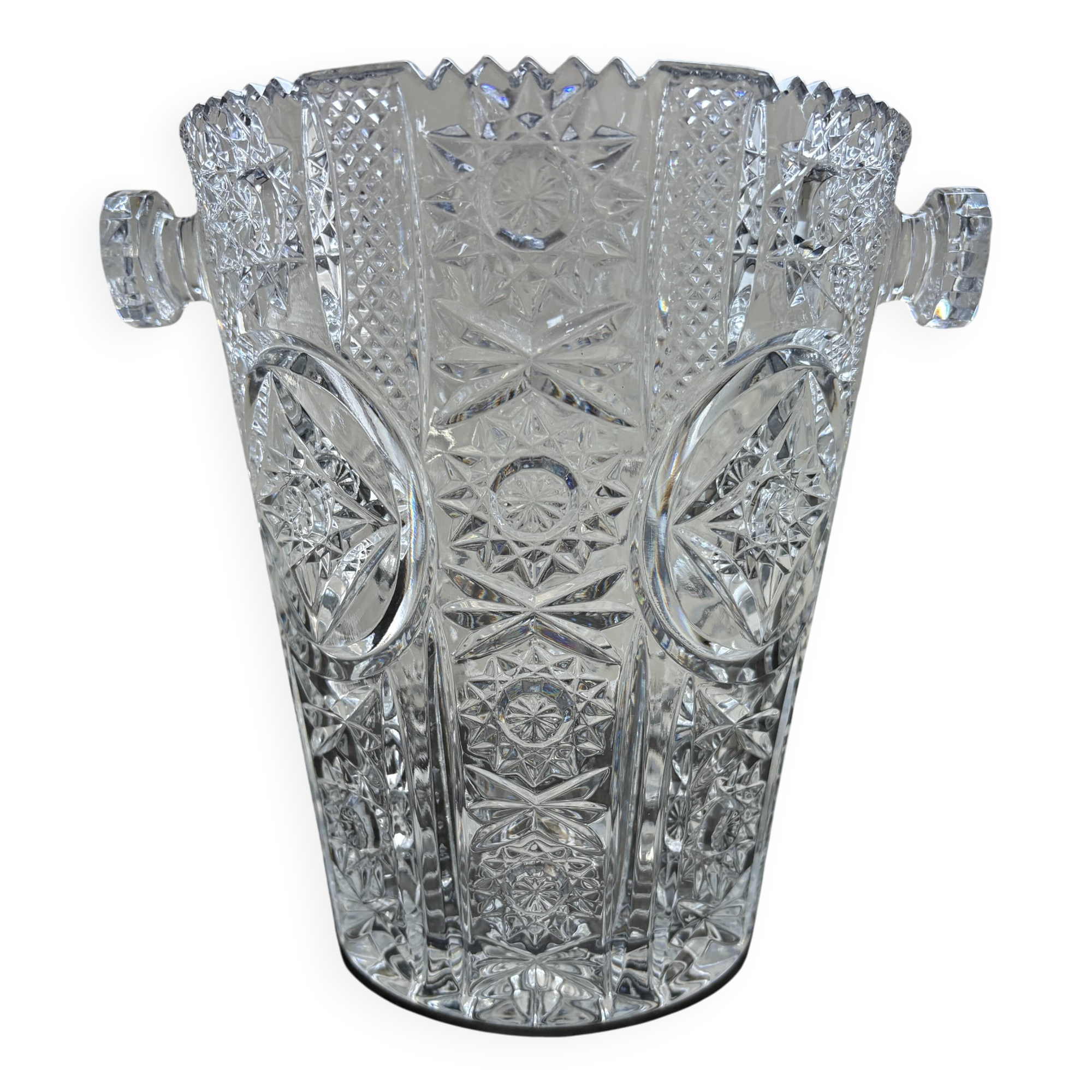 Chiseled Crystal Champagne or Ice Bucket