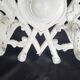 Vintage Heraldry Wall Coat Rack 4 Hooks Cast Aluminium