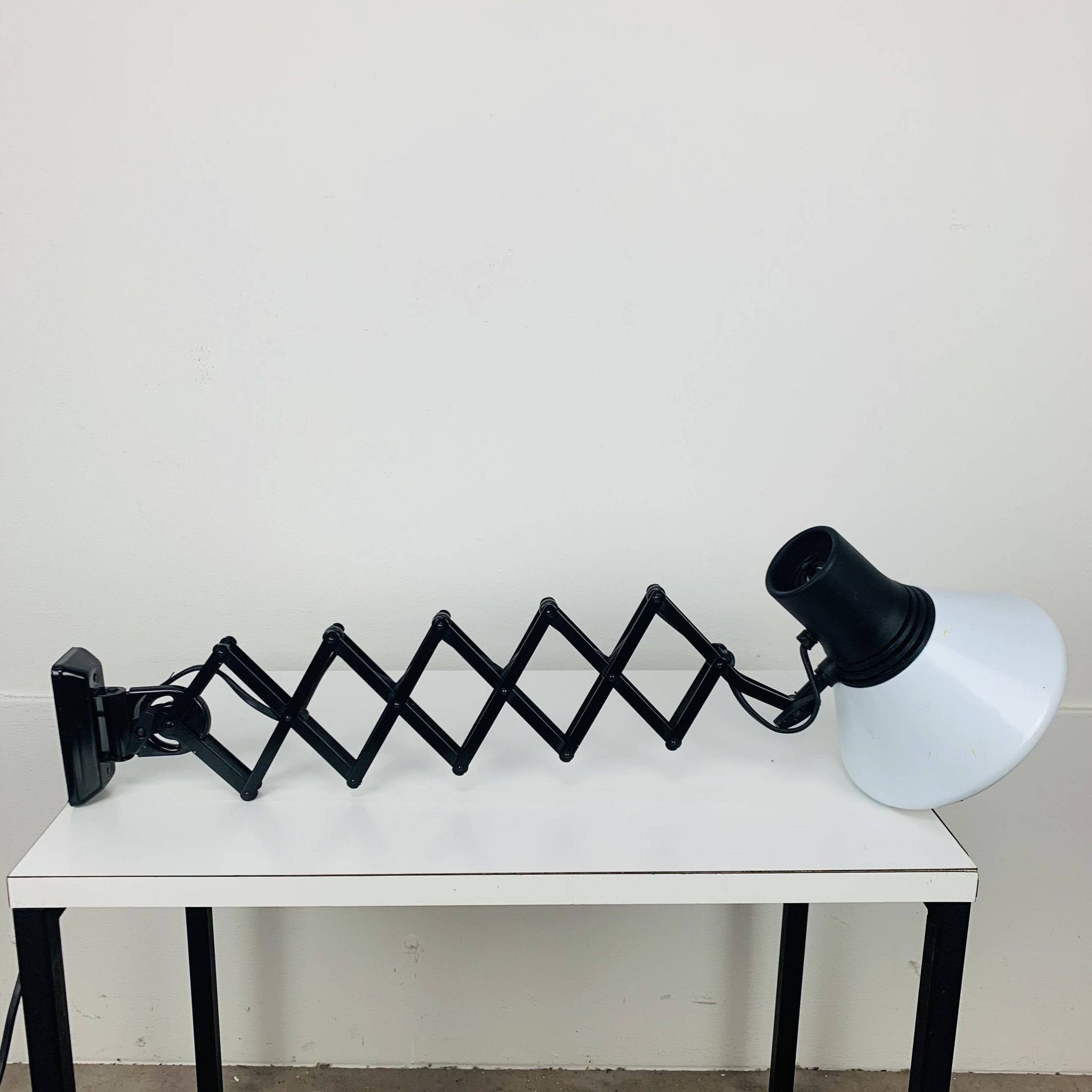 Fase metal accordion wall light, 70s