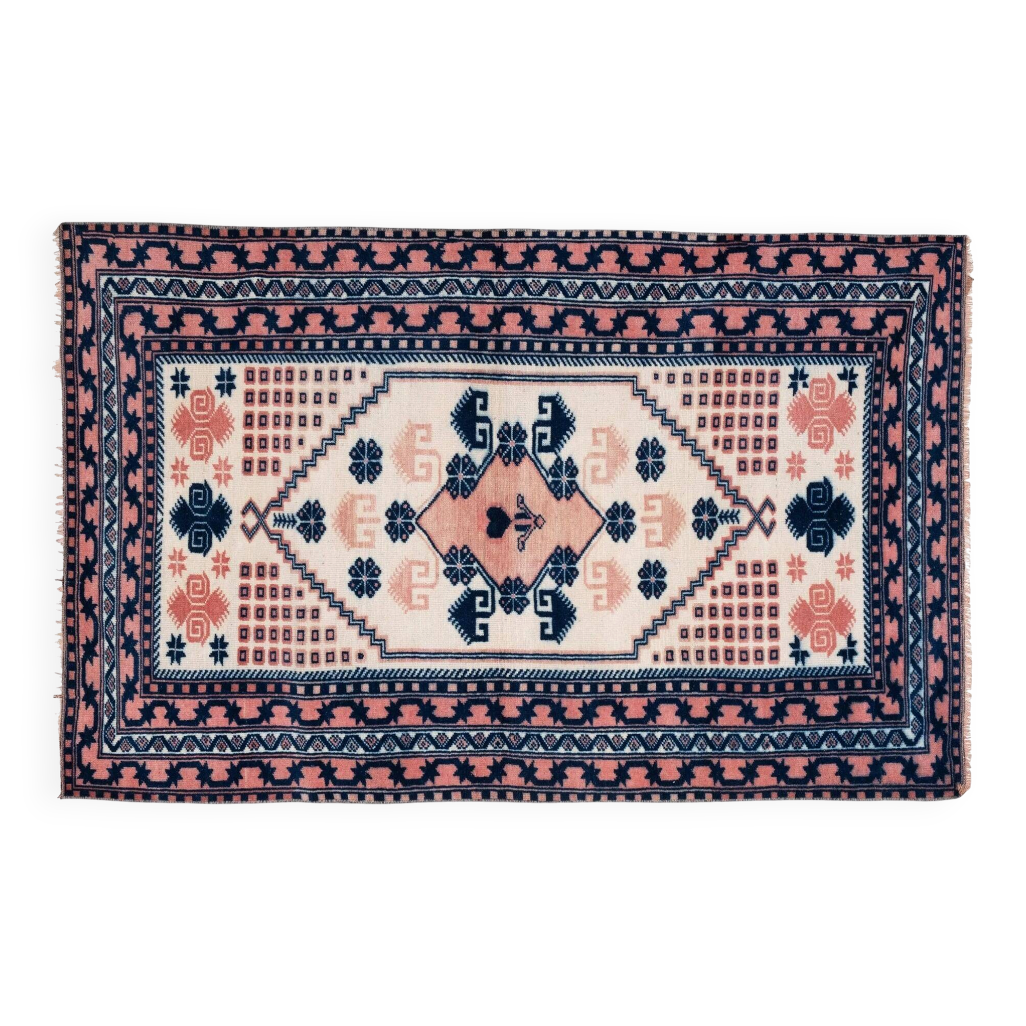 Vintage handmade Turkish rug 107x168 cm