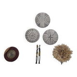 Set of 3 bamileke african shields