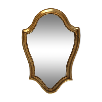 Old gold molded mirror 15,5x39,5cm