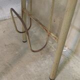 Simple school desk from 1960 with locker.