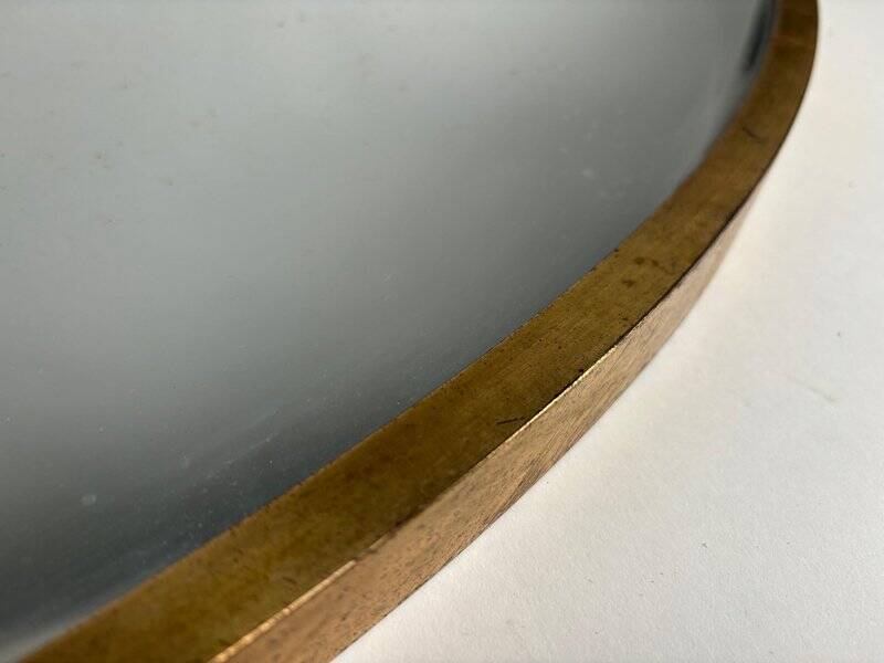 Mid-Century Modern Brass Wall Mirror by Gio Ponti, 1950