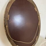 Bevel oval mirror nineteenth