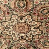 Brown & Cream Handmade Persian Rug, 196x260Cm