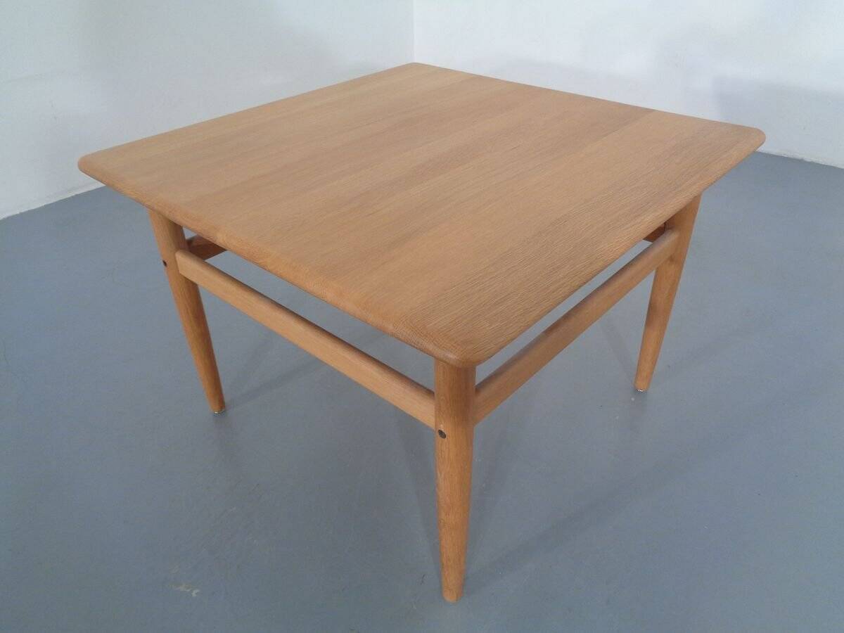 Danish Oak Sofa Table by Niels Bach, 1960s
