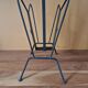 Jacques Adnet (1900-1984) - Black lacquered metal and brass magazine rack
